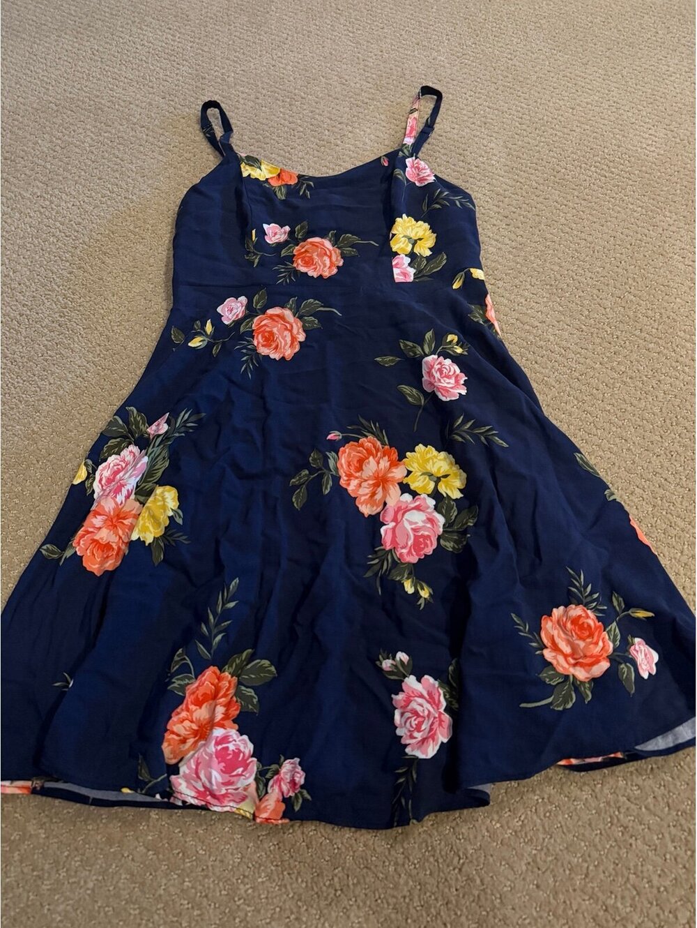 Blue old navy size small floral dress